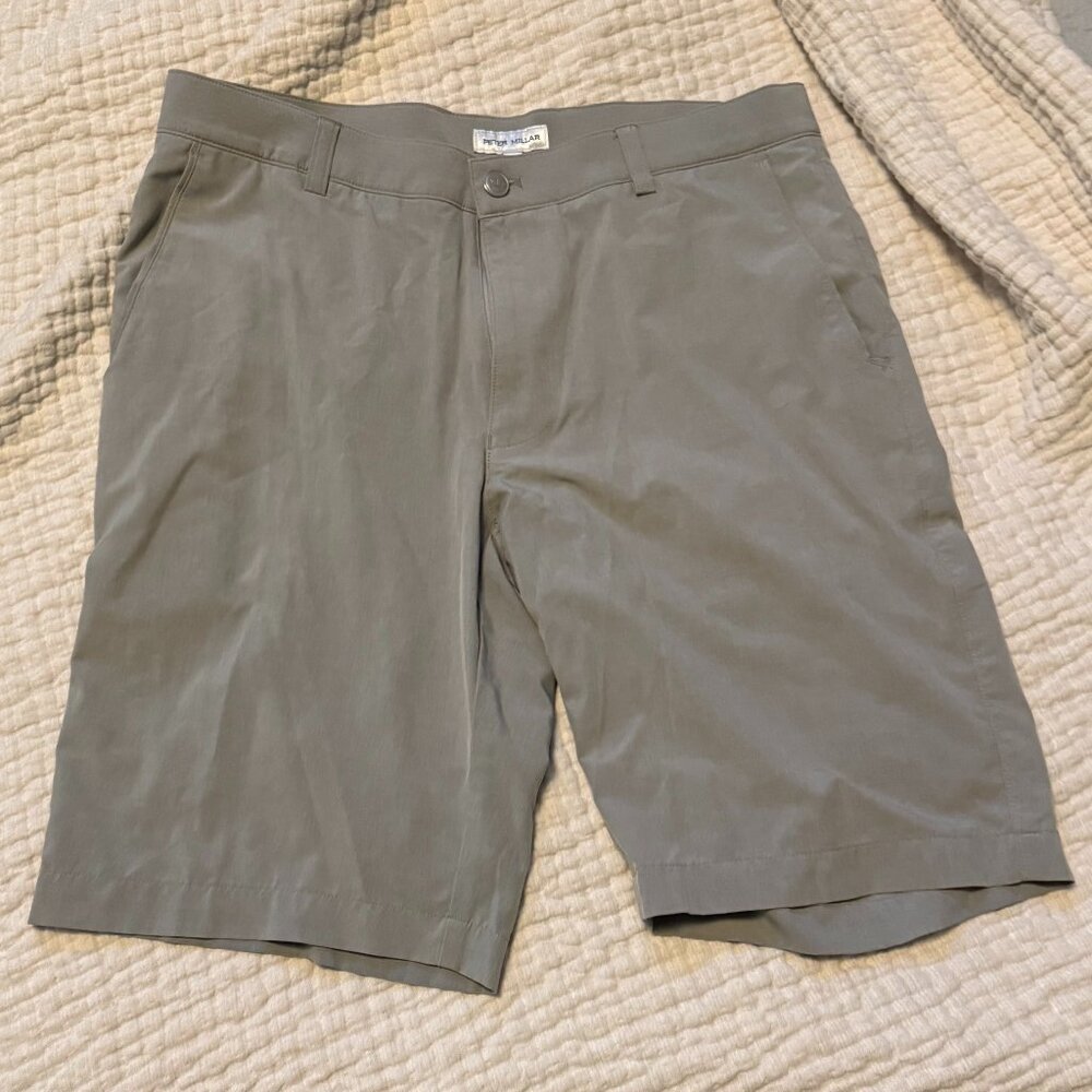 Peter Millar light gray shorts size 32